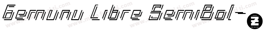 Gemunu Libre SemiBol字体转换